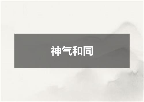 神气和同