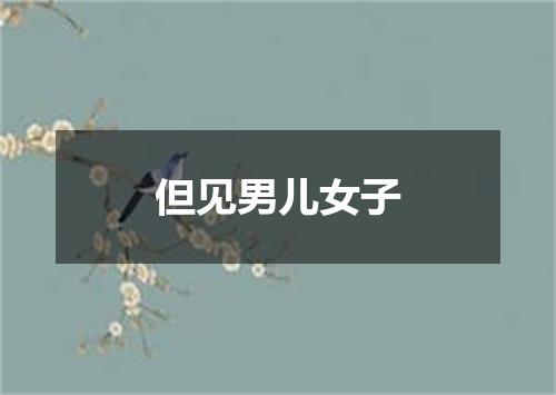 但见男儿女子