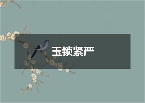 玉锁紧严