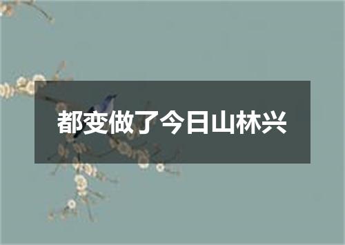 都变做了今日山林兴