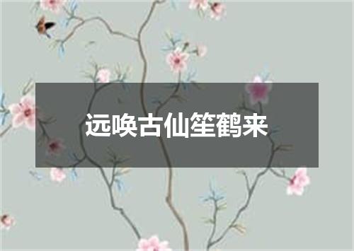 远唤古仙笙鹤来