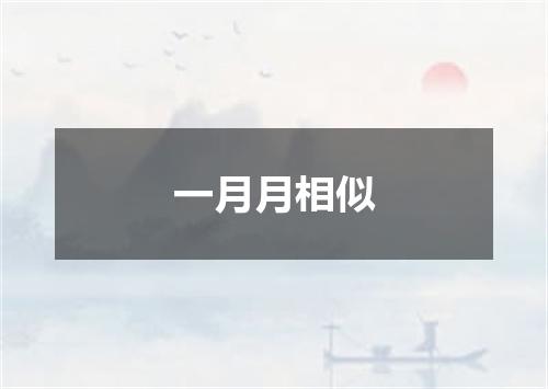 一月月相似