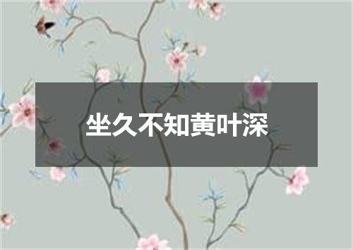 坐久不知黄叶深