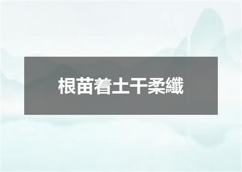 根苗着土干柔纖