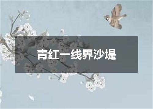 青红一线界沙堤