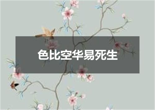 色比空华易死生