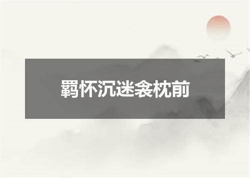 羁怀沉迷衾枕前