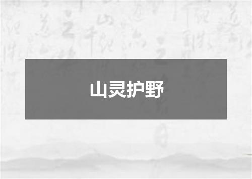 山灵护野