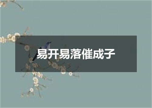 易开易落催成子