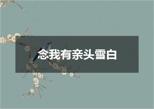 念我有亲头雪白