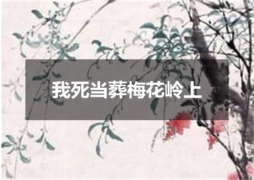 我死当葬梅花岭上