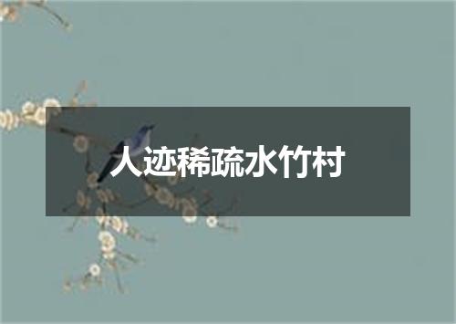 人迹稀疏水竹村