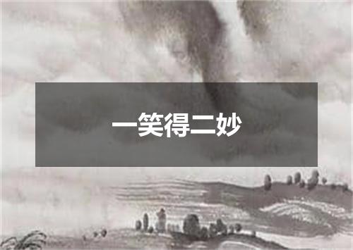 一笑得二妙