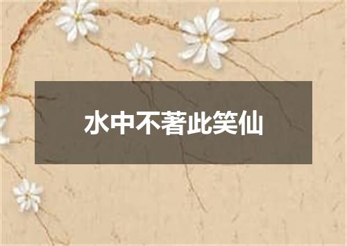水中不著此笑仙