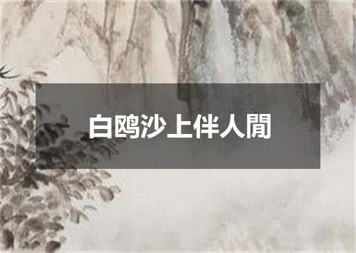 白鸥沙上伴人閒