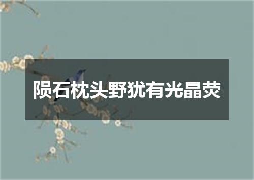 陨石枕头野犹有光晶荧