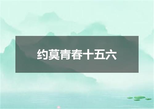 约莫青春十五六