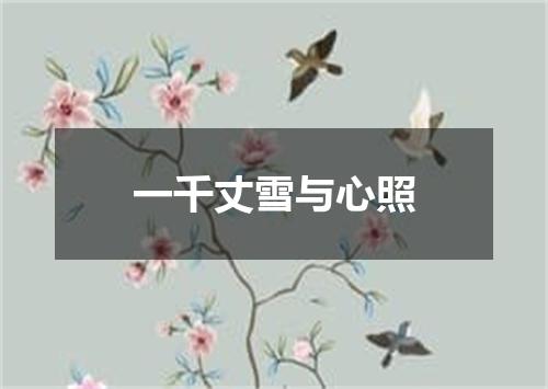 一千丈雪与心照