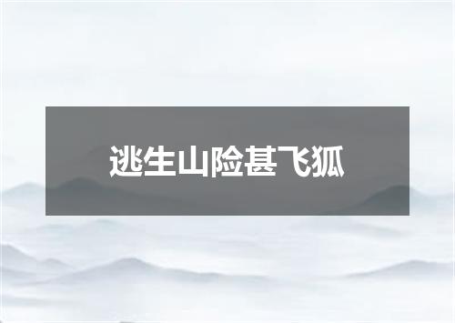逃生山险甚飞狐