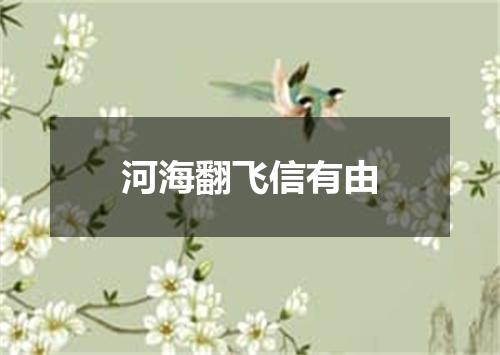 河海翻飞信有由