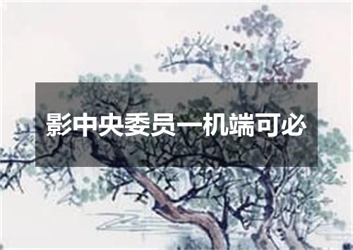 影中央委员一机端可必