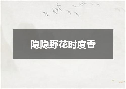 隐隐野花时度香