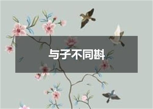 与子不同斟