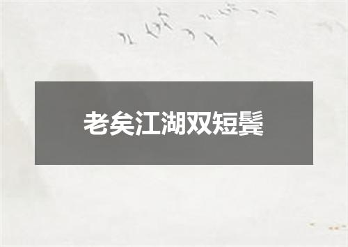 老矣江湖双短鬓