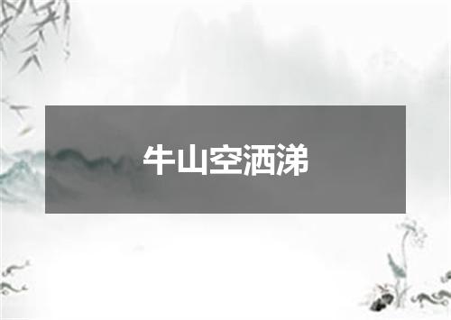 牛山空洒涕