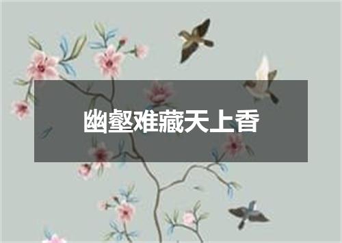 幽壑难藏天上香