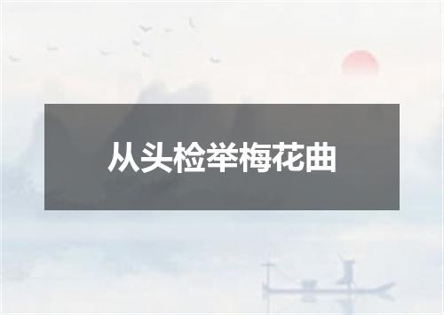 从头检举梅花曲