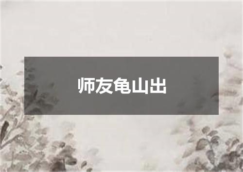 师友龟山出