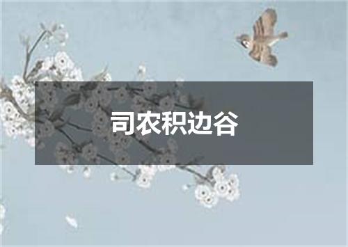 司农积边谷