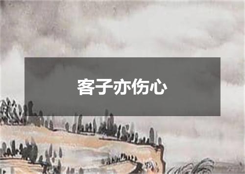 客子亦伤心