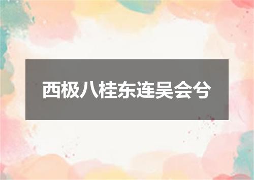 西极八桂东连吴会兮
