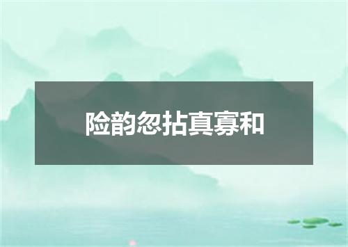 险韵忽拈真寡和