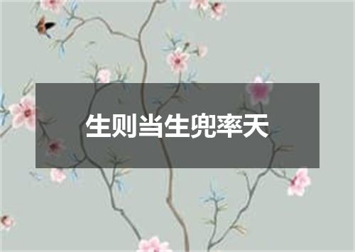生则当生兜率天