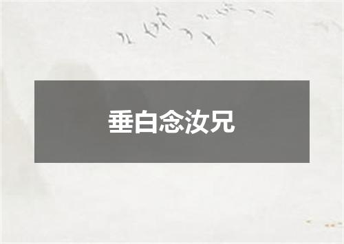 垂白念汝兄