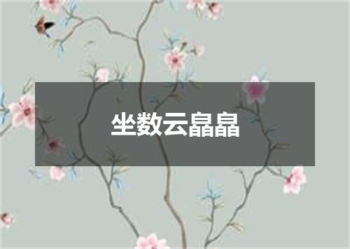 坐数云皛皛