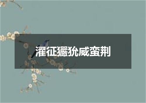 濯征玁狁威蛮荆