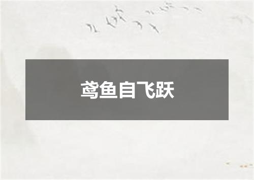 鸢鱼自飞跃