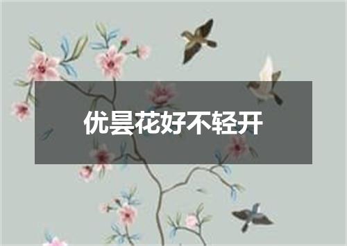 优昙花好不轻开