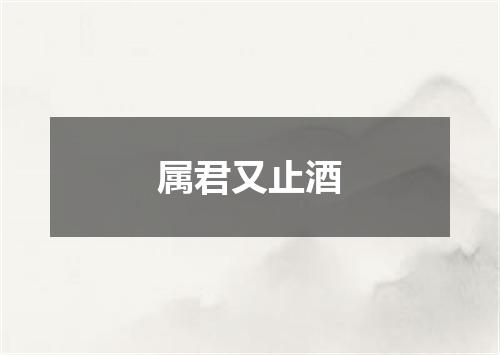 属君又止酒