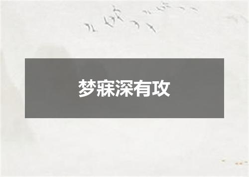 梦寐深有攻