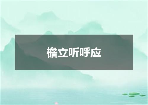 檐立听呼应