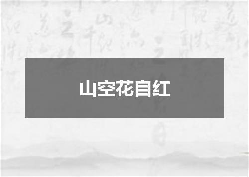 山空花自红
