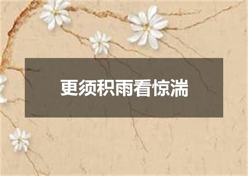 更须积雨看惊湍