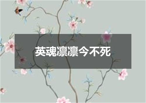 英魂凛凛今不死