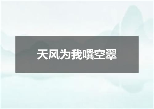 天风为我噀空翠