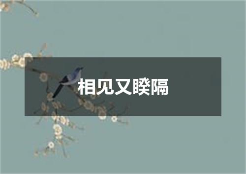 相见又睽隔